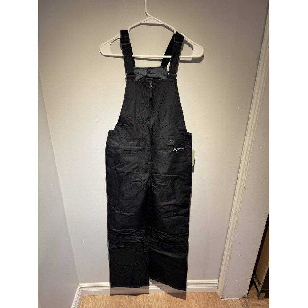 Arctix Kids Black Snow Ski Pants Youth Size Large Insulated Bib Overalls